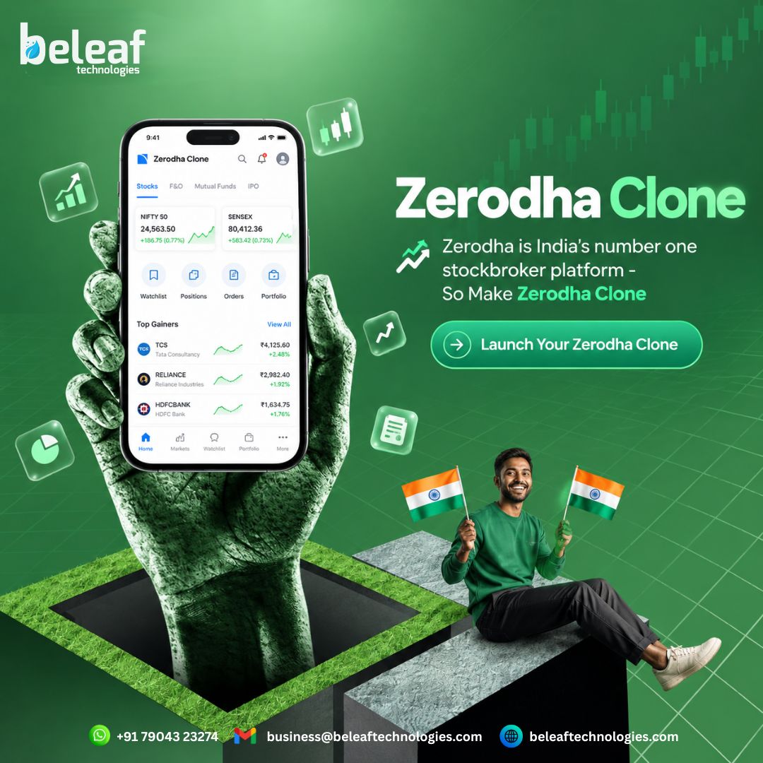 Zerodha is India's number one stockbroker platform - Make Zerodha Clone