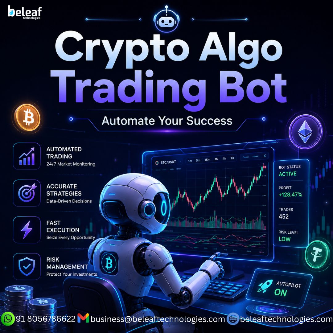 Experience Smarter Investing with a Crypto Algo Trading Bot- Beleaf Technologies