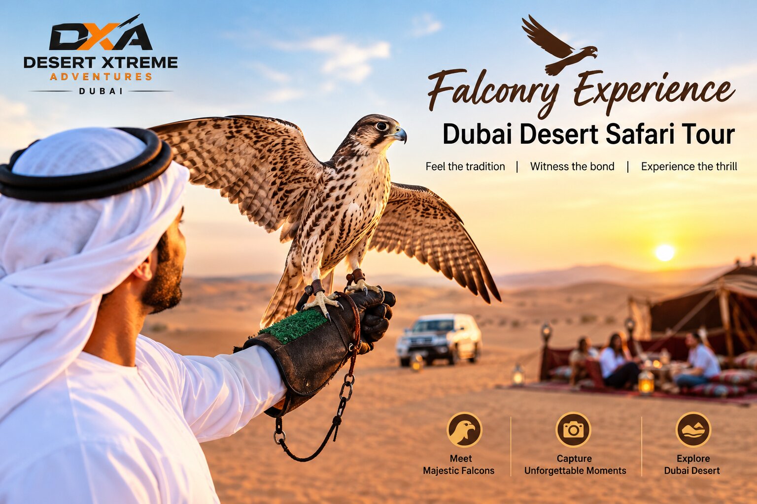 Falconry Experience in Dubai Desert Safari