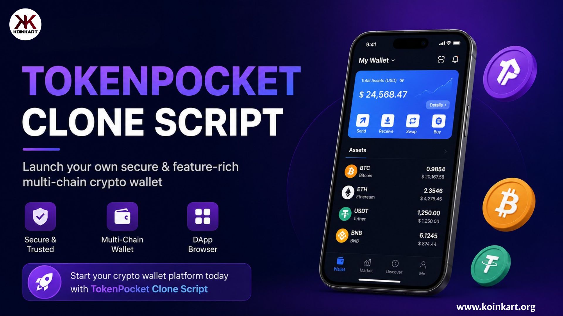 AI-Ready TokenPocket Clone Script for Web3 Businesses
