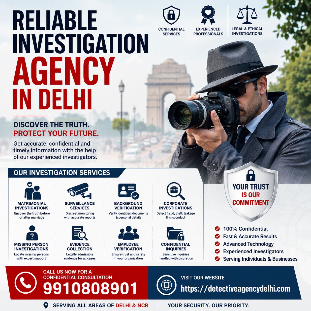 Reliable Investigation Agency in Delhi