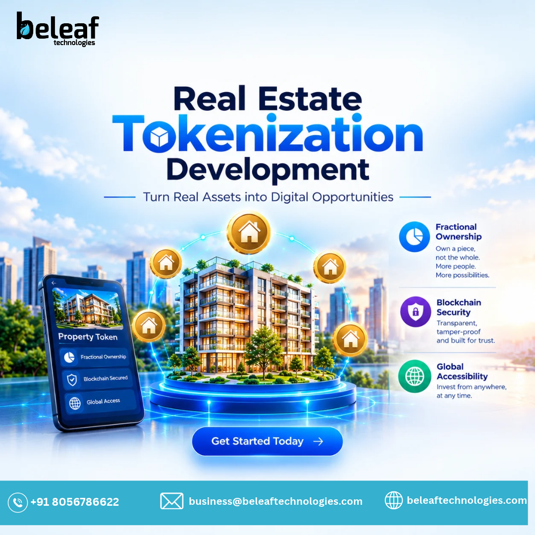 Real Estate Tokenization Development – Transform Property Investment with Blockchain