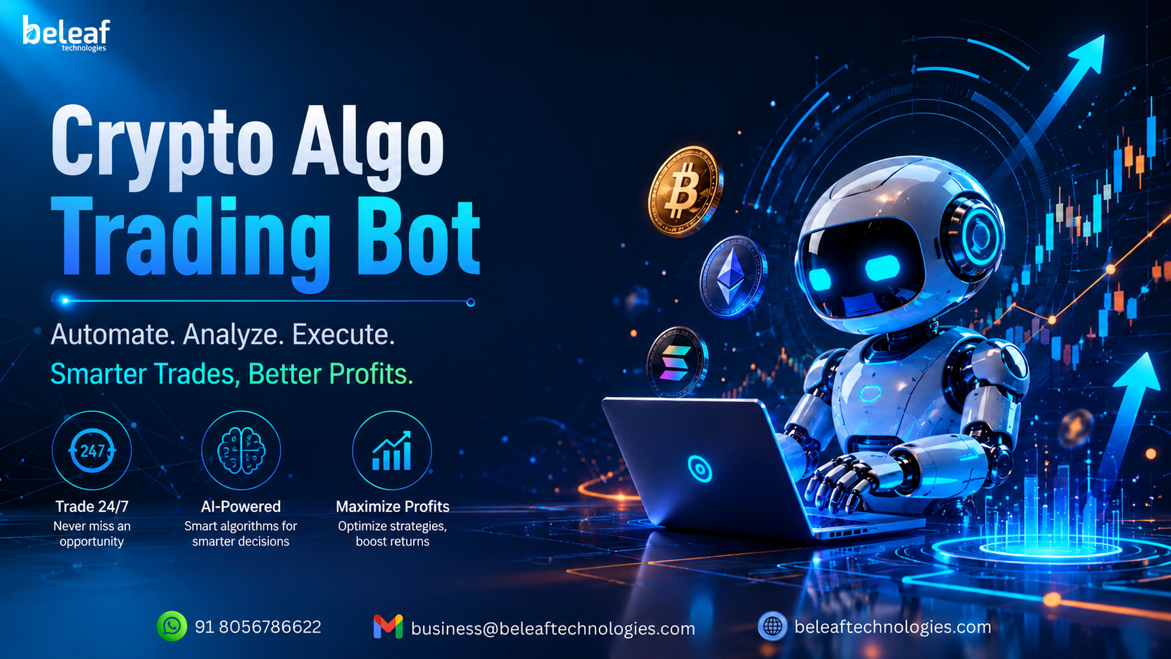 Experience Smarter Investing with a Crypto Algo Trading Bot- Beleaf Technologies